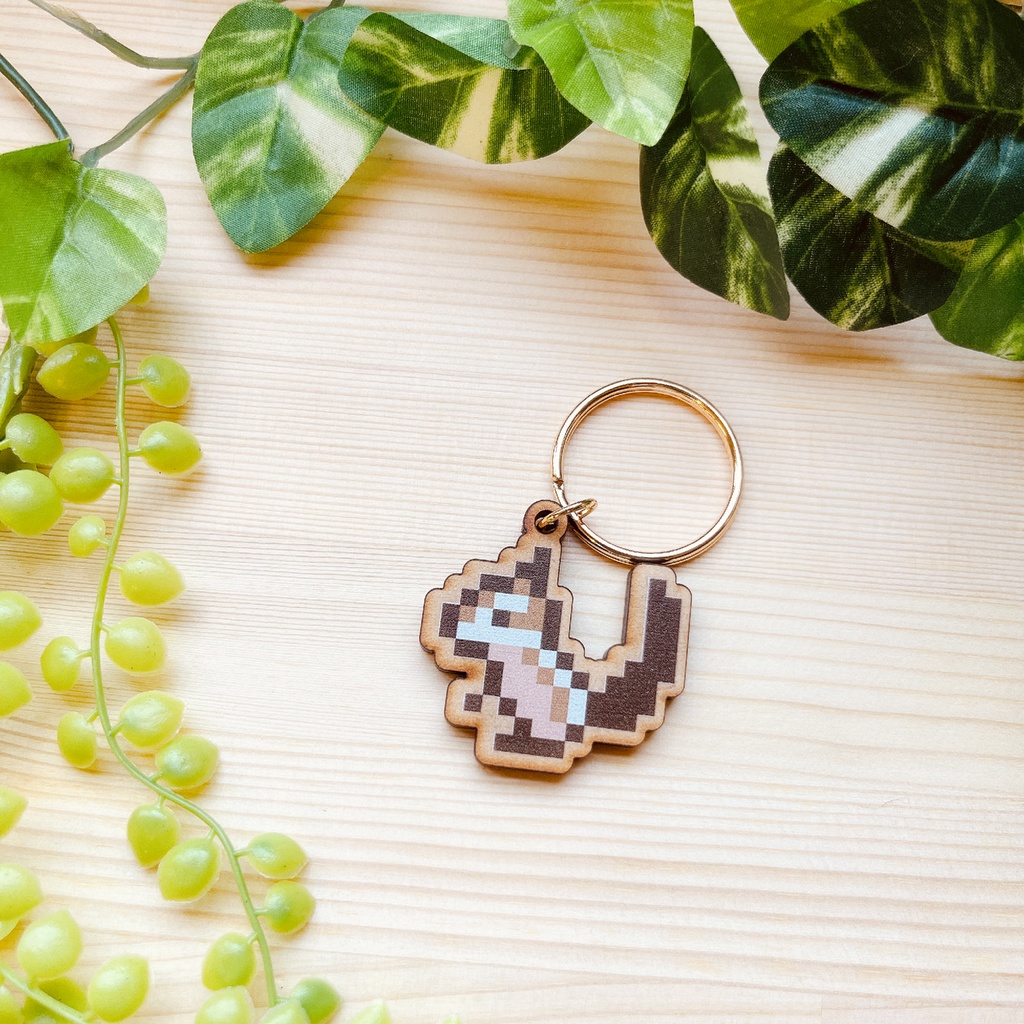 小動物図鑑ウッドキーホルダー