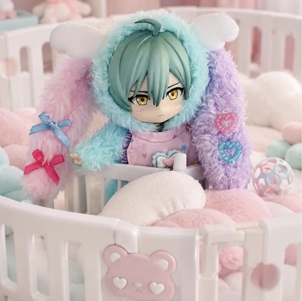 ねんどろいどどーる・オビツ11 えんじぇるぽっぷんたれ耳着ぐるみ3点セット