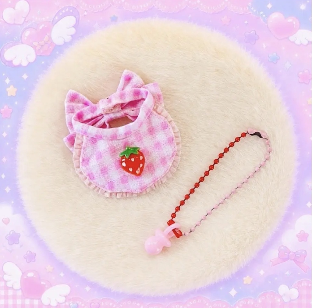 ねんどろいどどーる・オビツ11 いちごチョコベビーたれ耳着ぐるみ3点セット