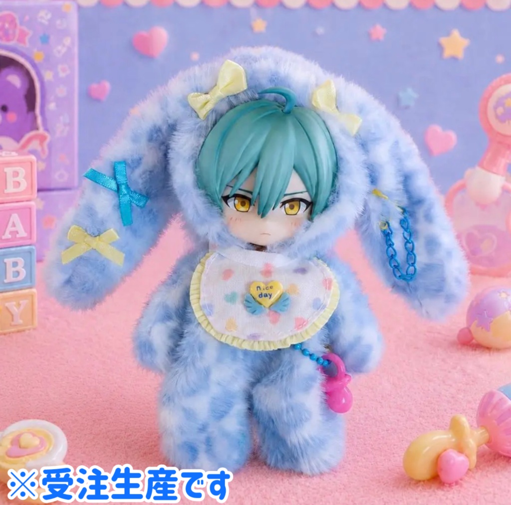 ねんどろいどどーる・オビツ11 バブポップたれ耳着ぐるみ3点セット/Nendoroid Doll / OB11 Kigurumi Outfit