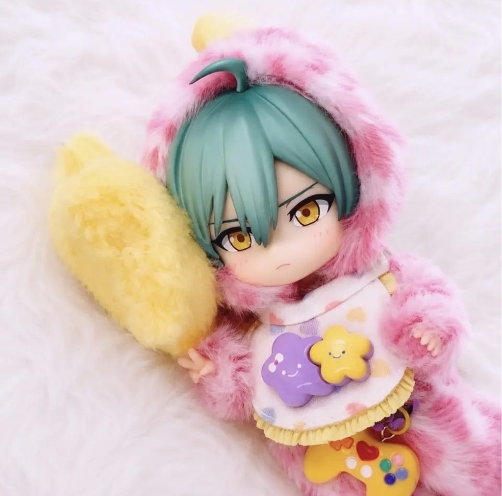 ねんどろいどどーる•オビツ11 がおがお恐竜着ぐるみ4点セット