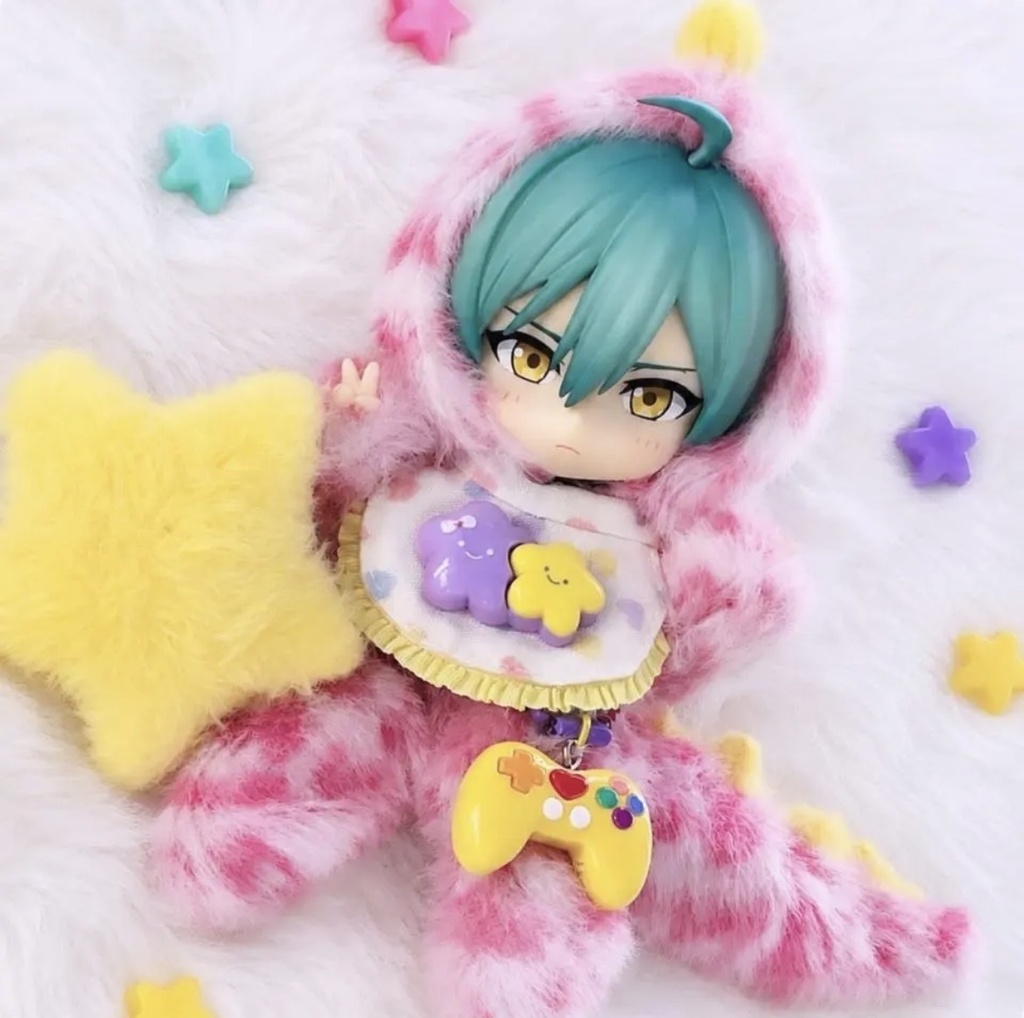 ねんどろいどどーる•オビツ11 がおがお恐竜着ぐるみ4点セット