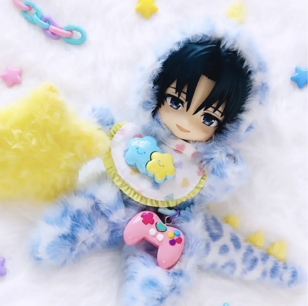 ねんどろいどどーる•オビツ11 がおがお恐竜着ぐるみ4点セット