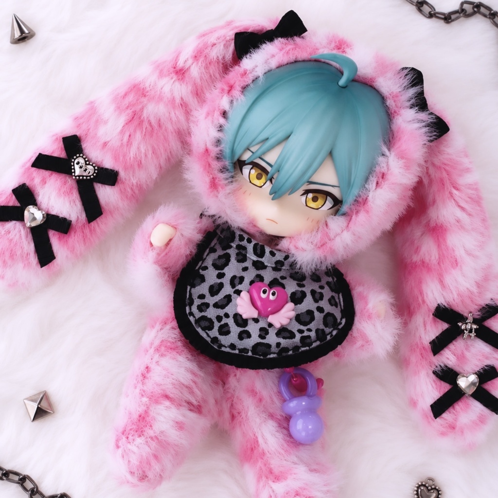 ねんどろいどどーる•オビツ11 バブギャルたれ耳着ぐるみ3点セット