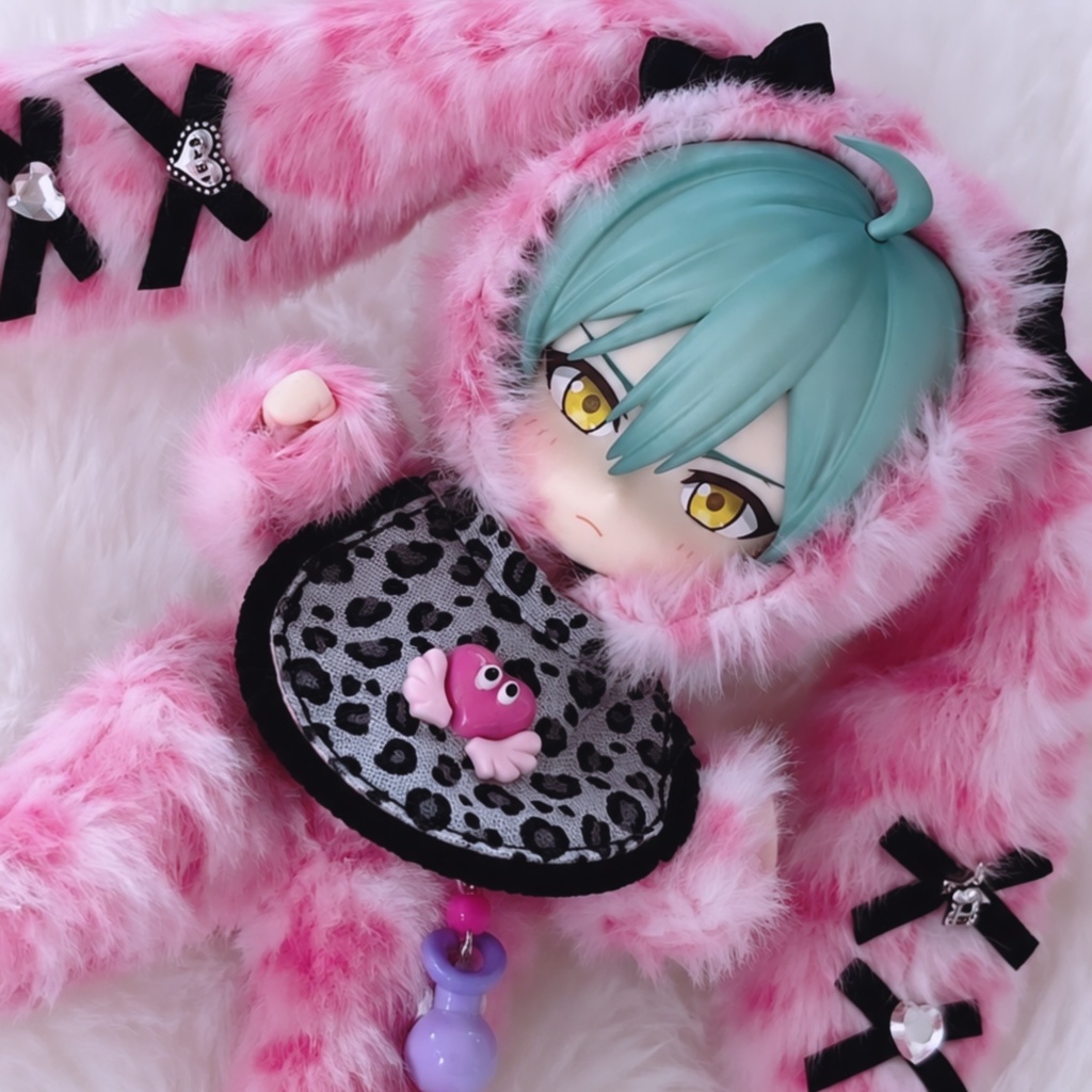 ねんどろいどどーる•オビツ11 バブギャルたれ耳着ぐるみ3点セット