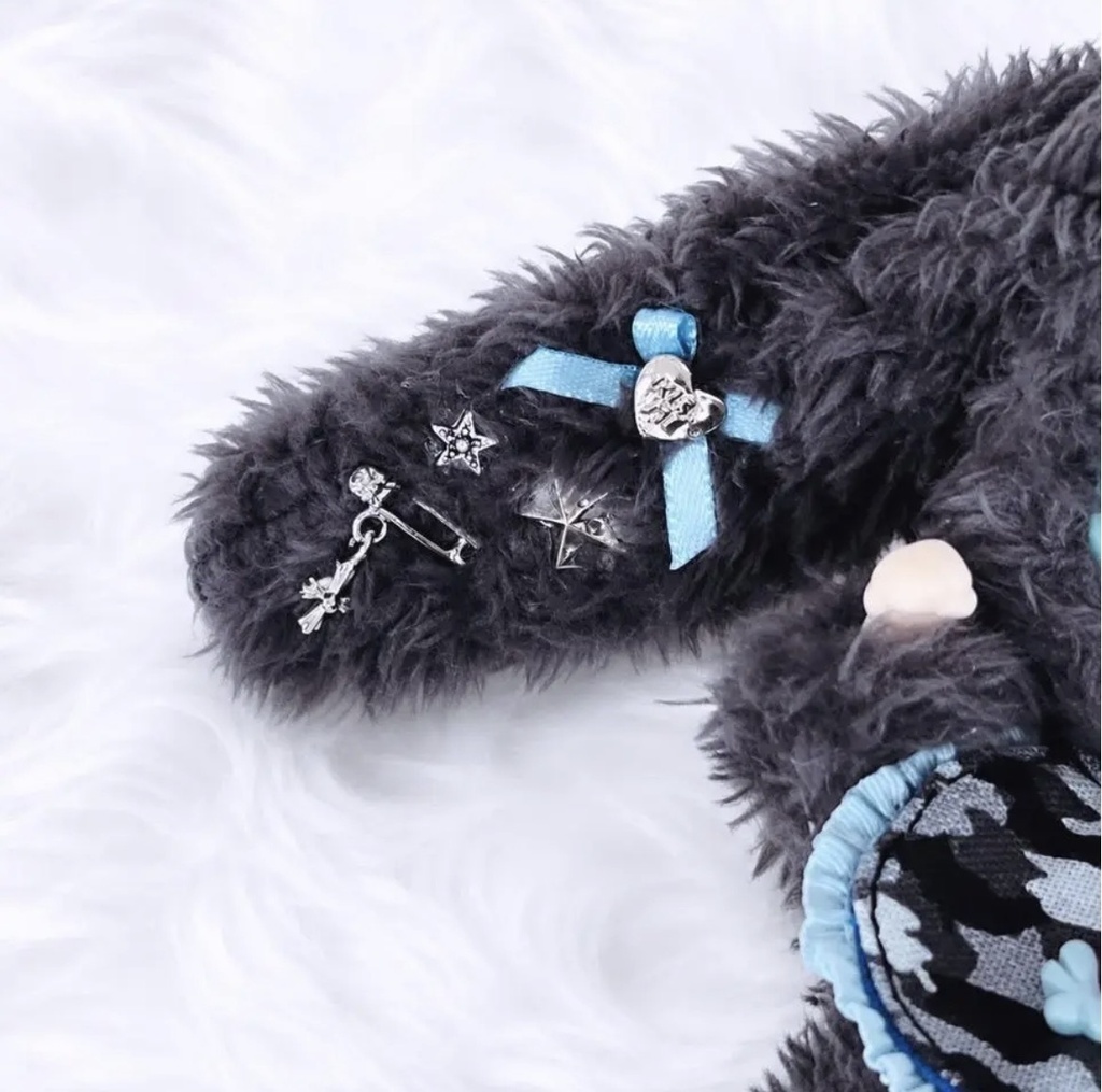 ねんどろいどどーる•オビツ11 ブラックグレーたれ耳3点セット