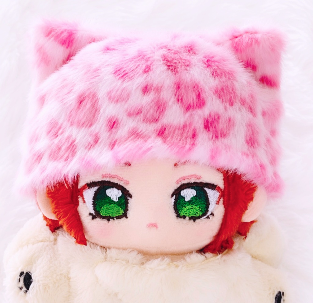いつぬい ぬい服 ねこみみ ふわふわ帽子 ピンク【受注制作】