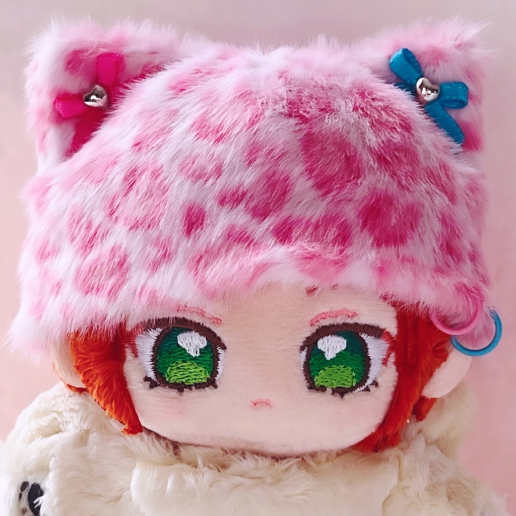 いつぬい ぬい服 ねこみみ ふわふわ帽子 ピンク【受注制作】