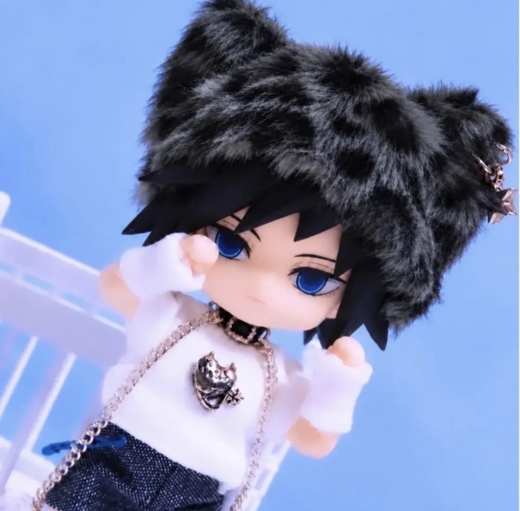 猫耳ファー帽子　ねんどろいどどーる•オビツ11 【単品】