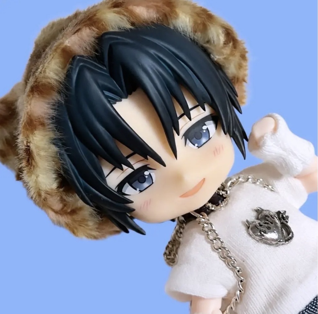 猫耳ファー帽子【ブラウン】ねんどろいどどーる•オビツ11