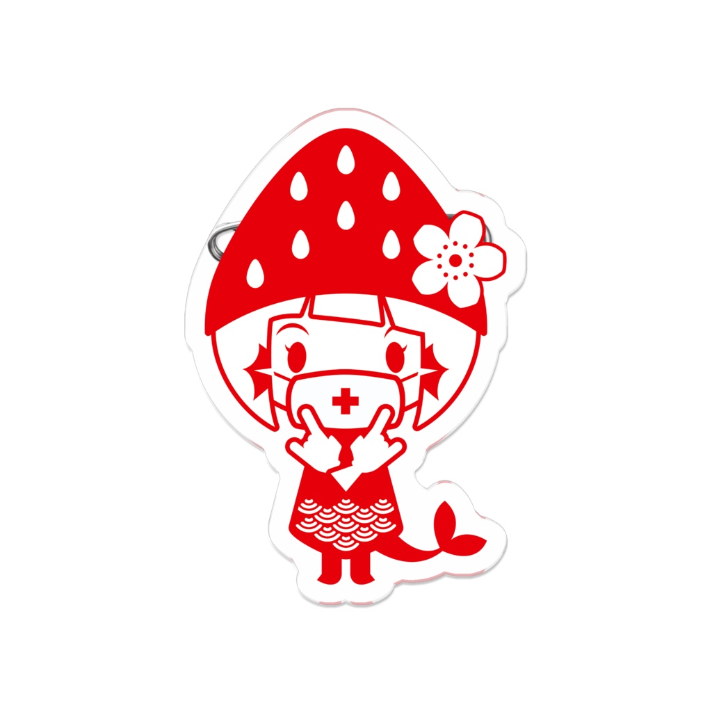 アマリタさんアクリルバッジ(アラート)