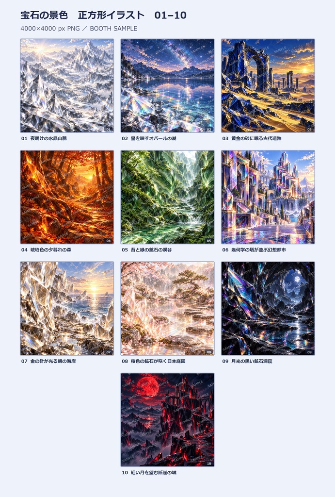 宝石図鑑シリーズ2_宝石の風景