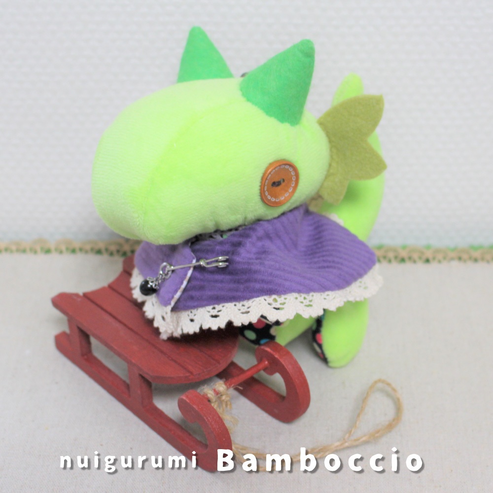 リバーシブル レースポンチョ[パープル系①]