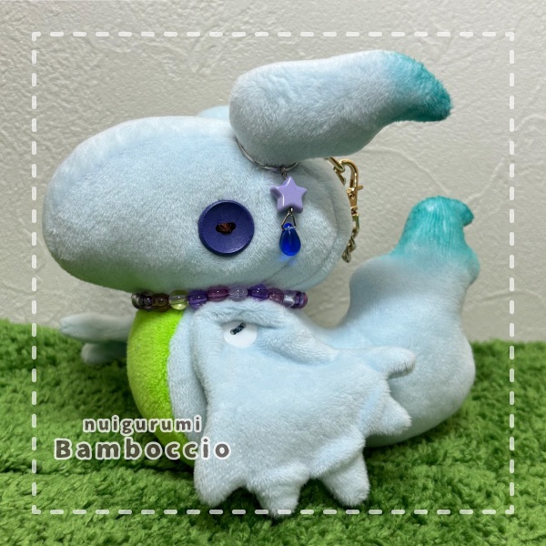 [ミニぬいぐるみ] ゴーストドラゴン (瞳:ブルー)
