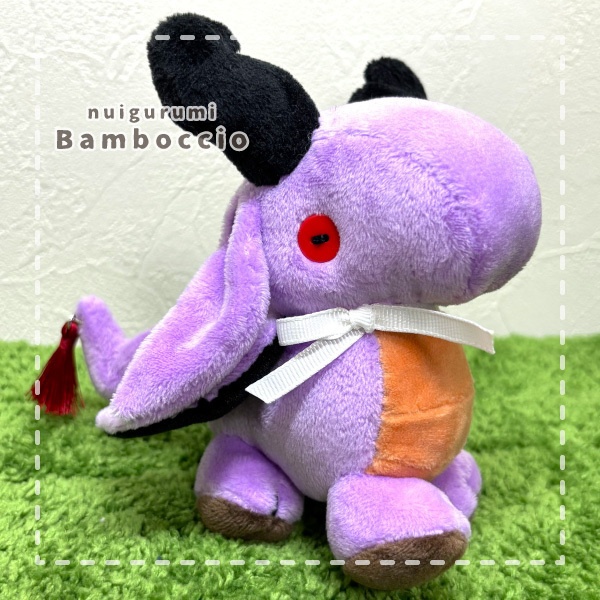 [ミニぬいぐるみ] デビルドラゴン (角チャーム：六芒星)