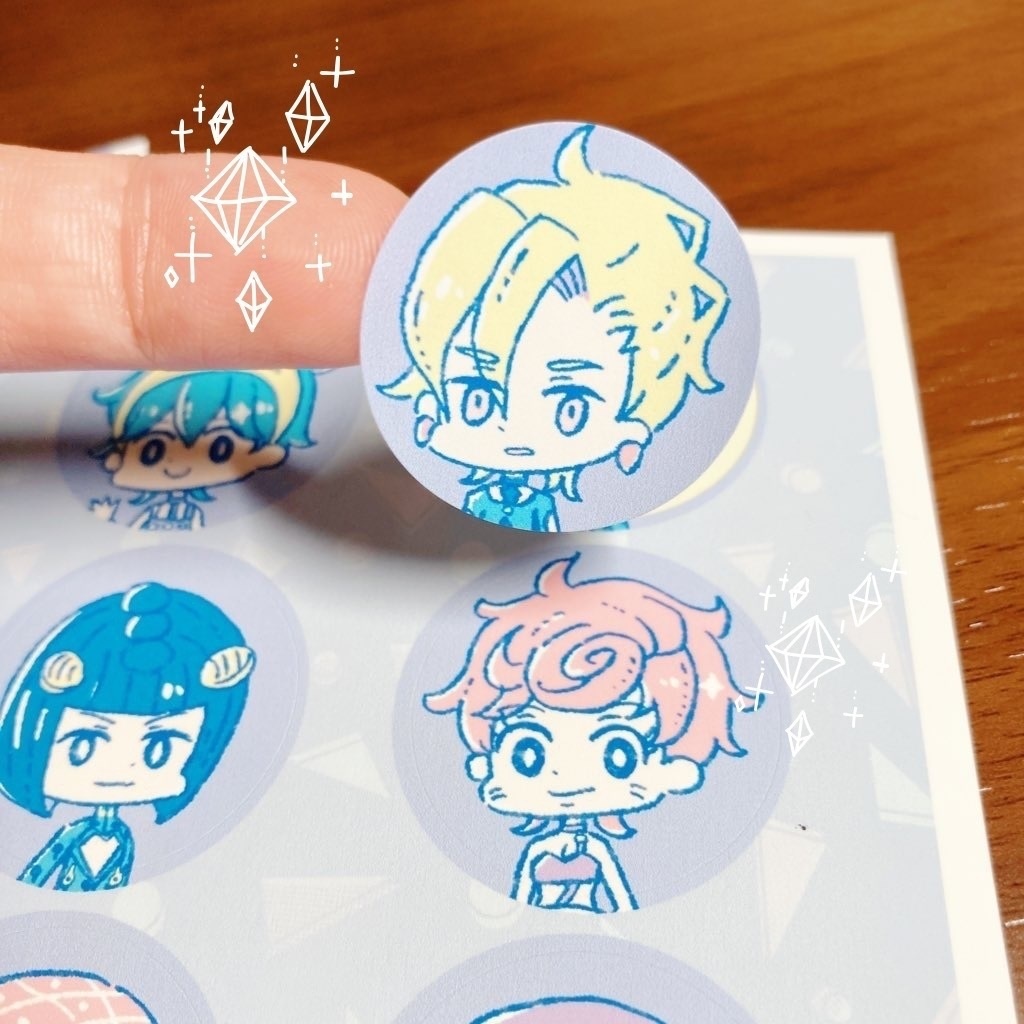 丸型シールシート(ポストカード付)