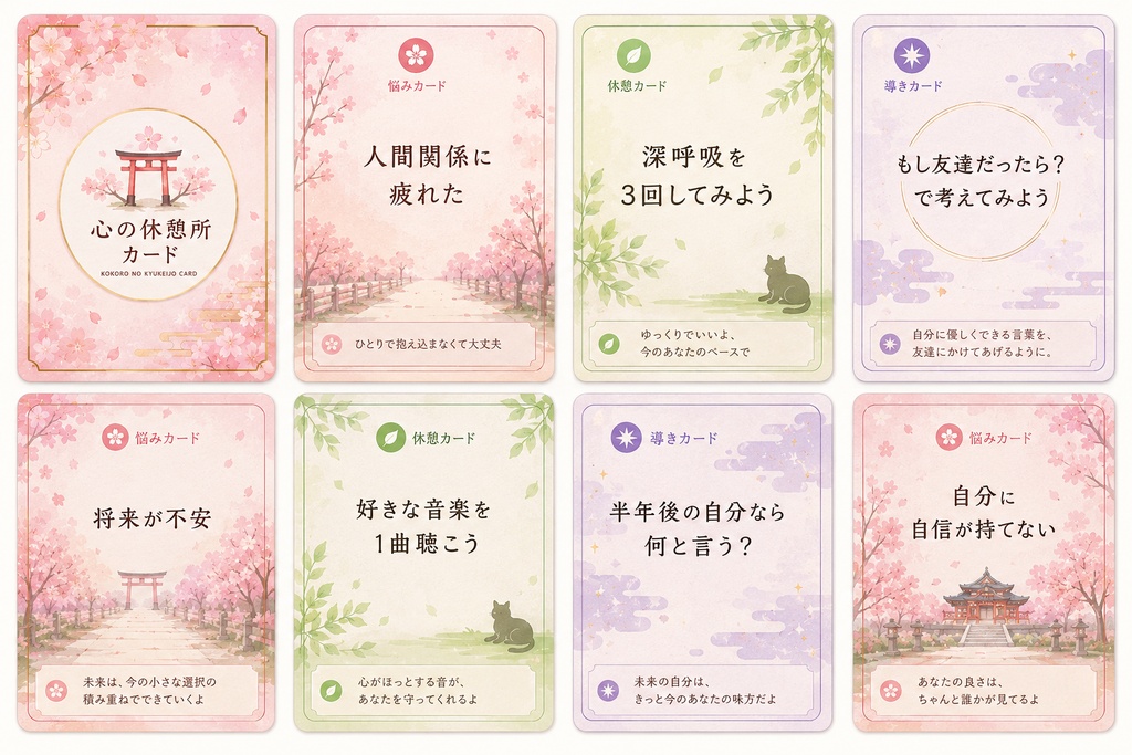心の休憩所カード【試作品】