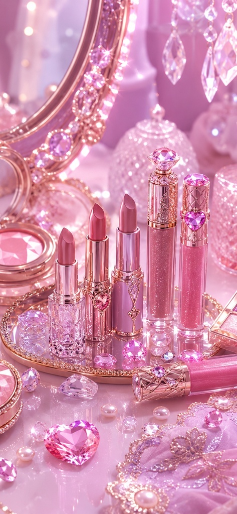 ピンクジュエル＆スイート壁紙セット｜Pink Jewel Sweet Wallpaper Set