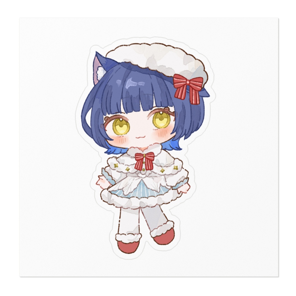 クリスマスSDステッカー「もこもこ」