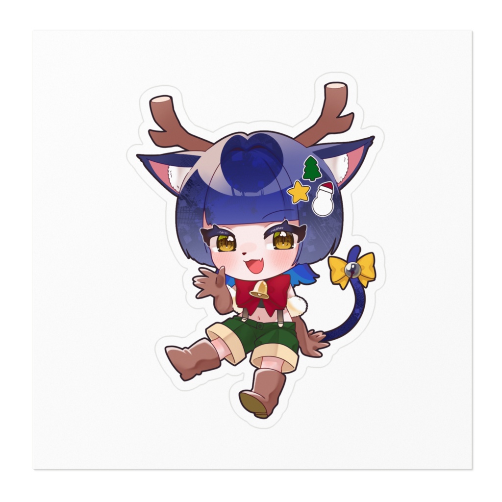 クリスマスSDステッカー「トナカイ」