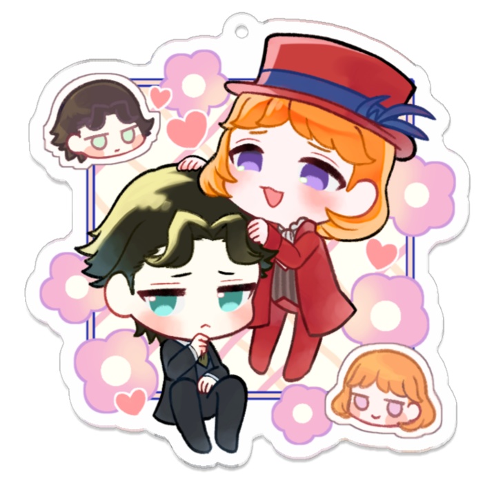 フランク&ショーン オーロラアクリルキーホルダー【匿名配送】