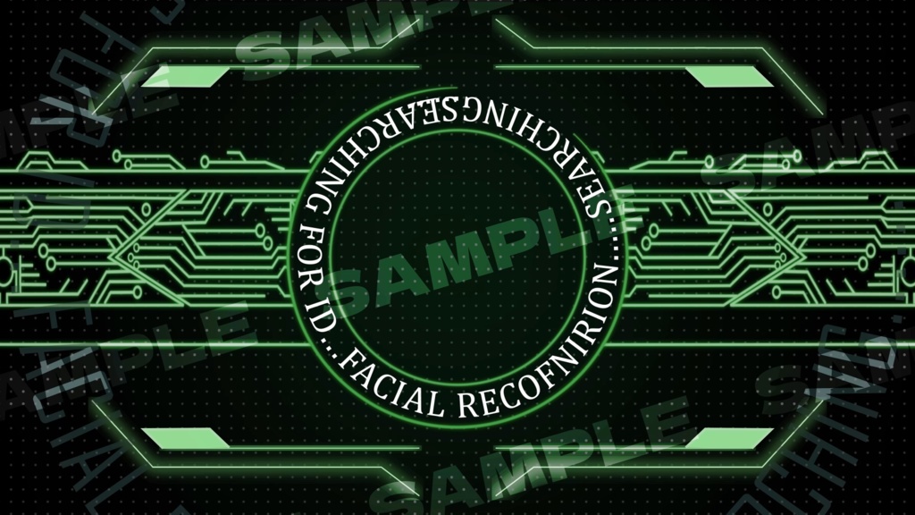 【商用利用可能】サイバー系配信待機画面【5色セット有】