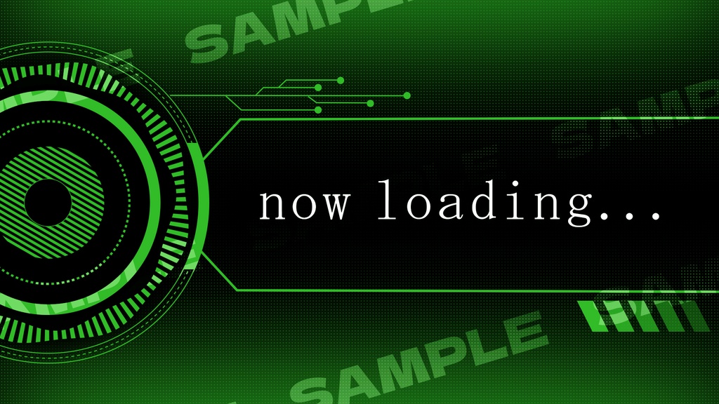 【商用利用可能】サイバー/cyber 配信用待機画面【5色セット有】