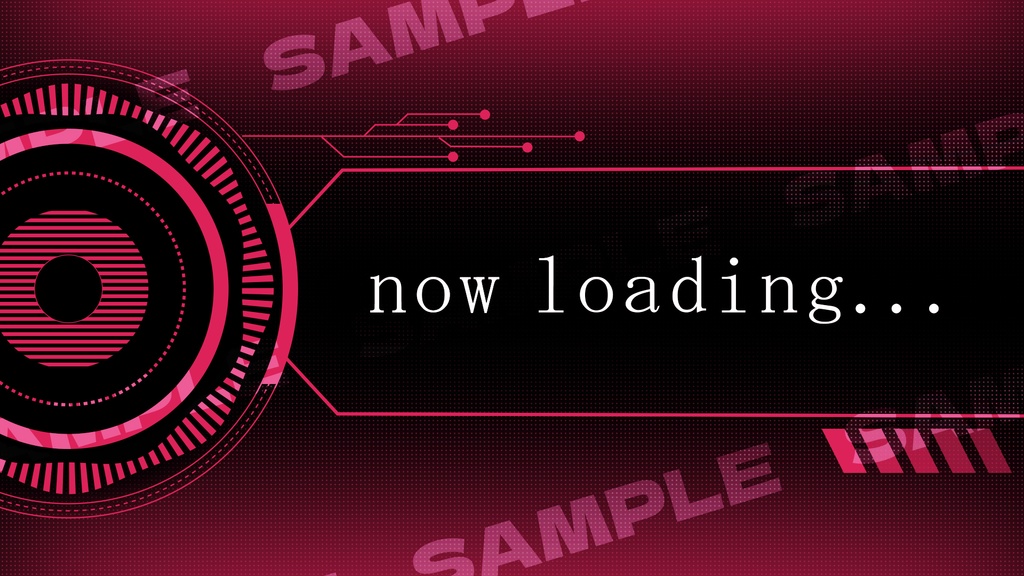 【商用利用可能】サイバー/cyber 配信用待機画面【5色セット有】