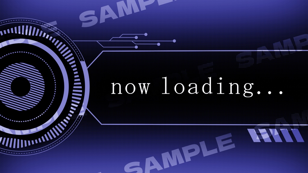 【商用利用可能】サイバー/cyber 配信用待機画面【5色セット有】