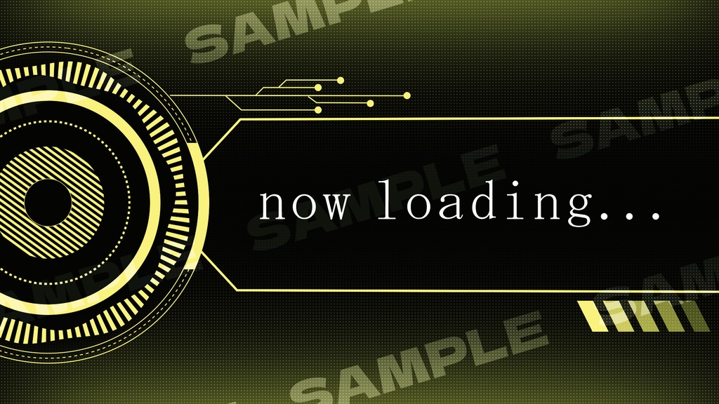 【商用利用可能】サイバー/cyber 配信用待機画面【5色セット有】