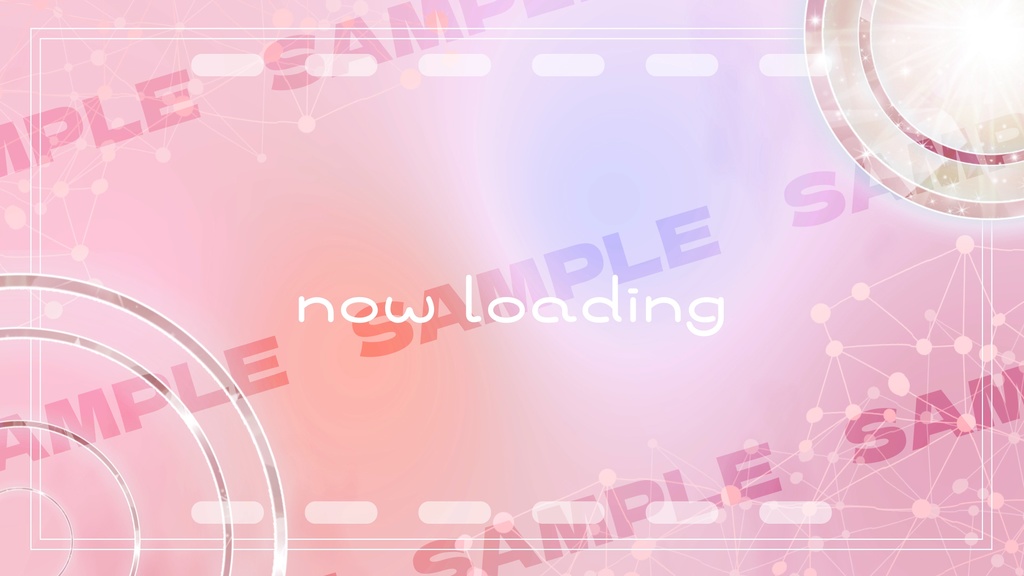 【商用利用可能】動く待機画面 可愛い系 全7色【7色セット有】