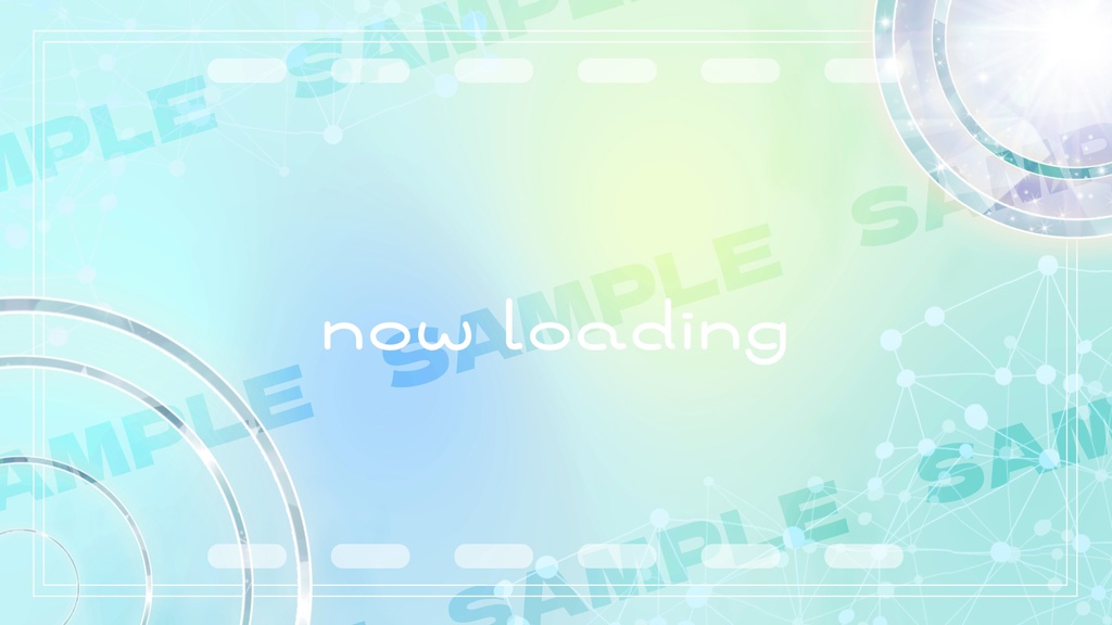 【商用利用可能】動く待機画面 可愛い系 全7色【7色セット有】