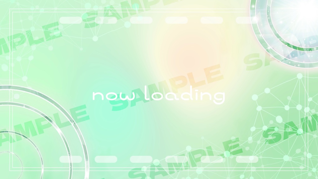 【商用利用可能】動く待機画面 可愛い系 全7色【7色セット有】