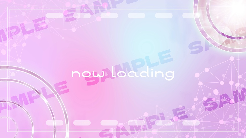 【商用利用可能】動く待機画面　可愛い系　全7色【7色セット有】
