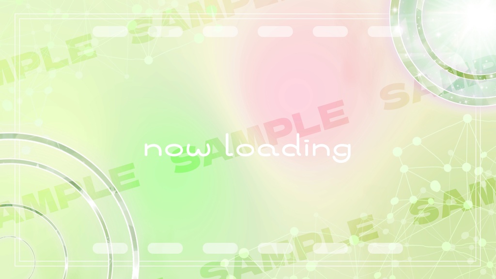 【商用利用可能】動く待機画面 可愛い系 全7色【7色セット有】