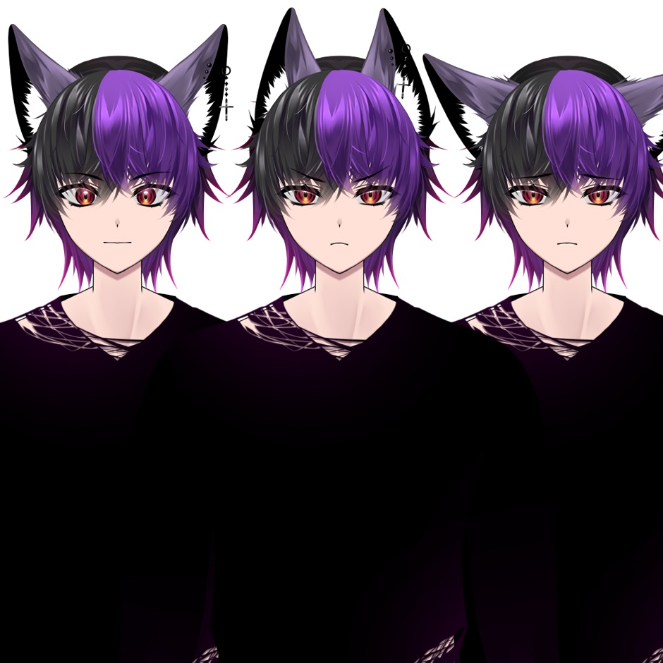 【汎用】Live2D モデル 猫耳ダウナー系 男子