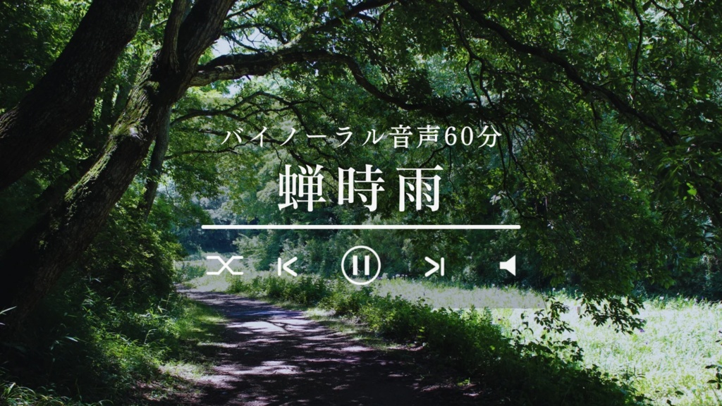 【バイノーラル】蝉 -cicada sound- 【60分】