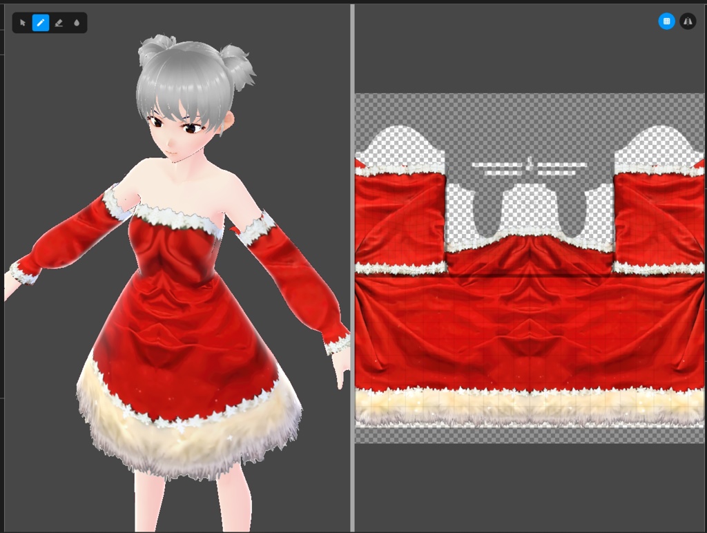 [Free]. Christmas dress.