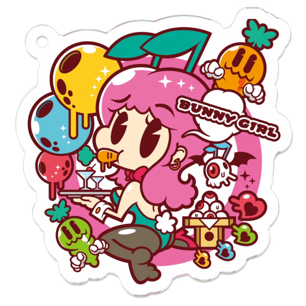 らくがき。～バニーちゃん～アクリルキーホルダー 