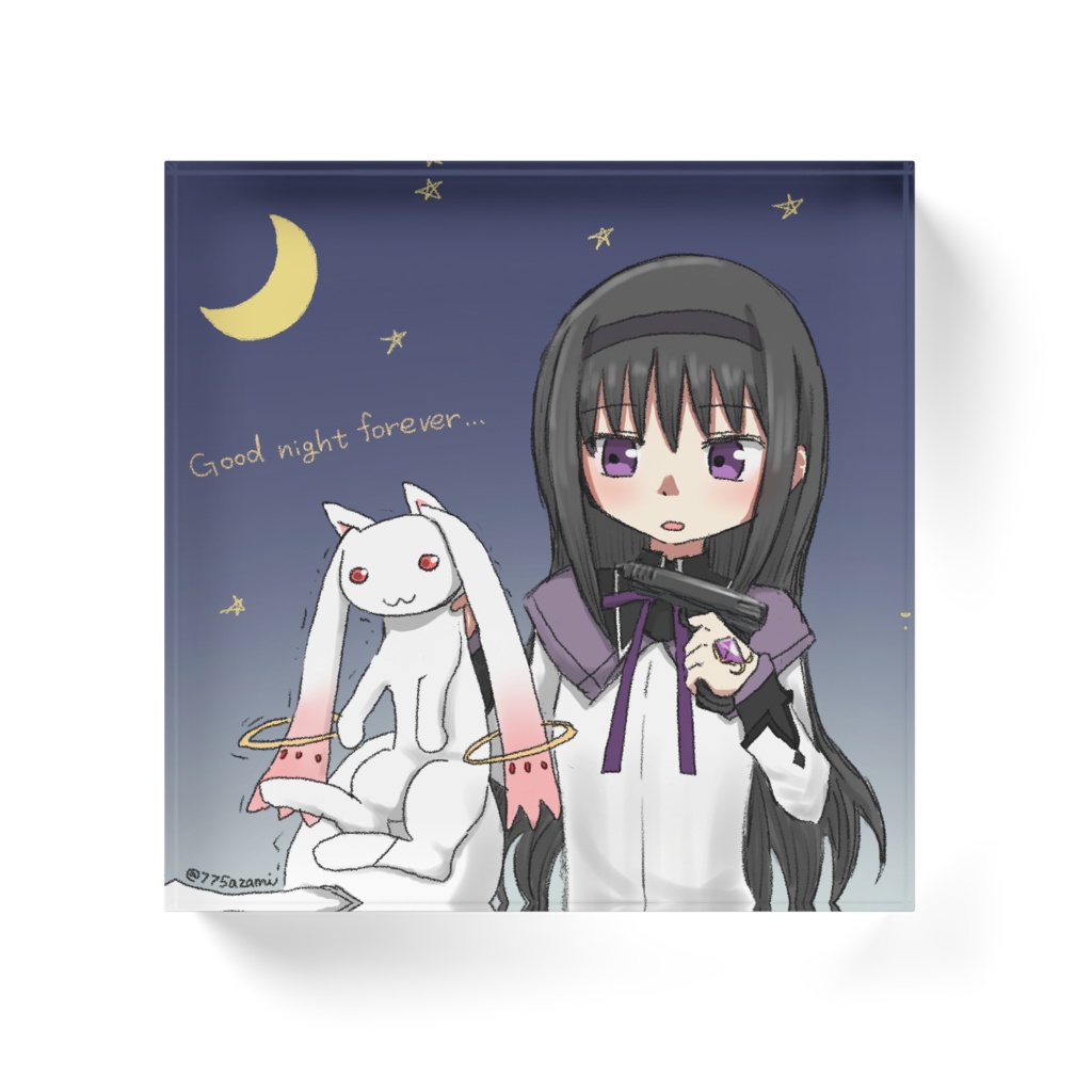 「生まれて初めて恐怖をおぼえるキュゥべえ」アクリルブロック