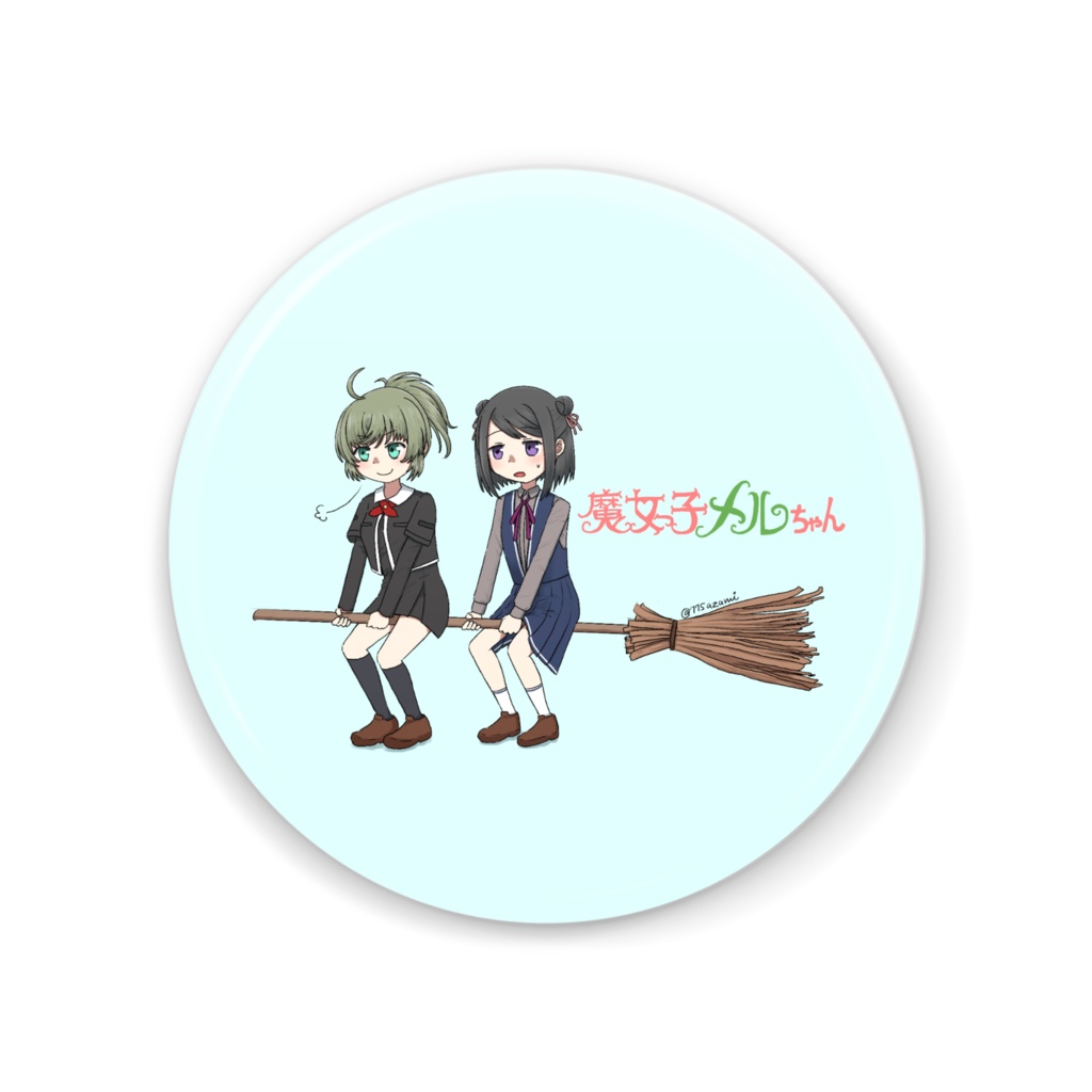 「魔女っ子メルちゃん＆黒江ちゃん」缶ミラー