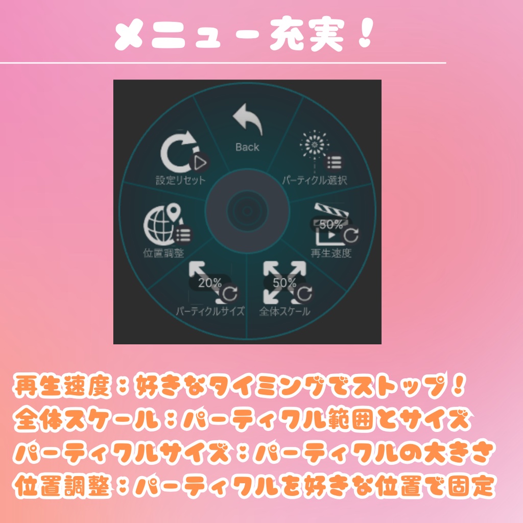 〖VRChat向け・MA対応〗おはツイを彩る撮影用パーティクルギミック~Particle Capture System ぱちぃくる~