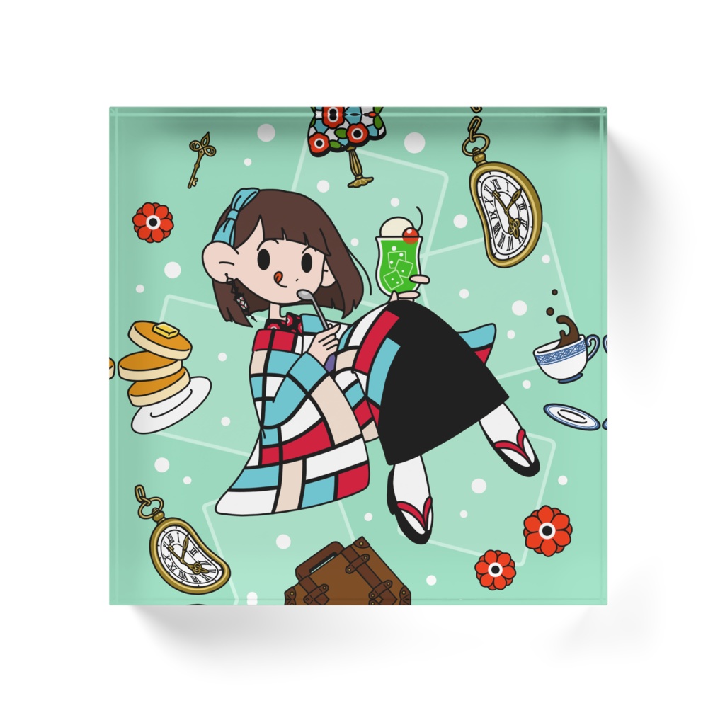 2周年記念アクリルブロック