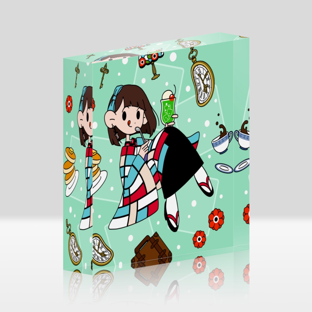 2周年記念アクリルブロック