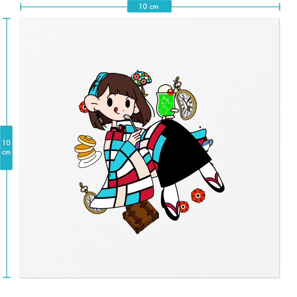 2周年記念クリアステッカー