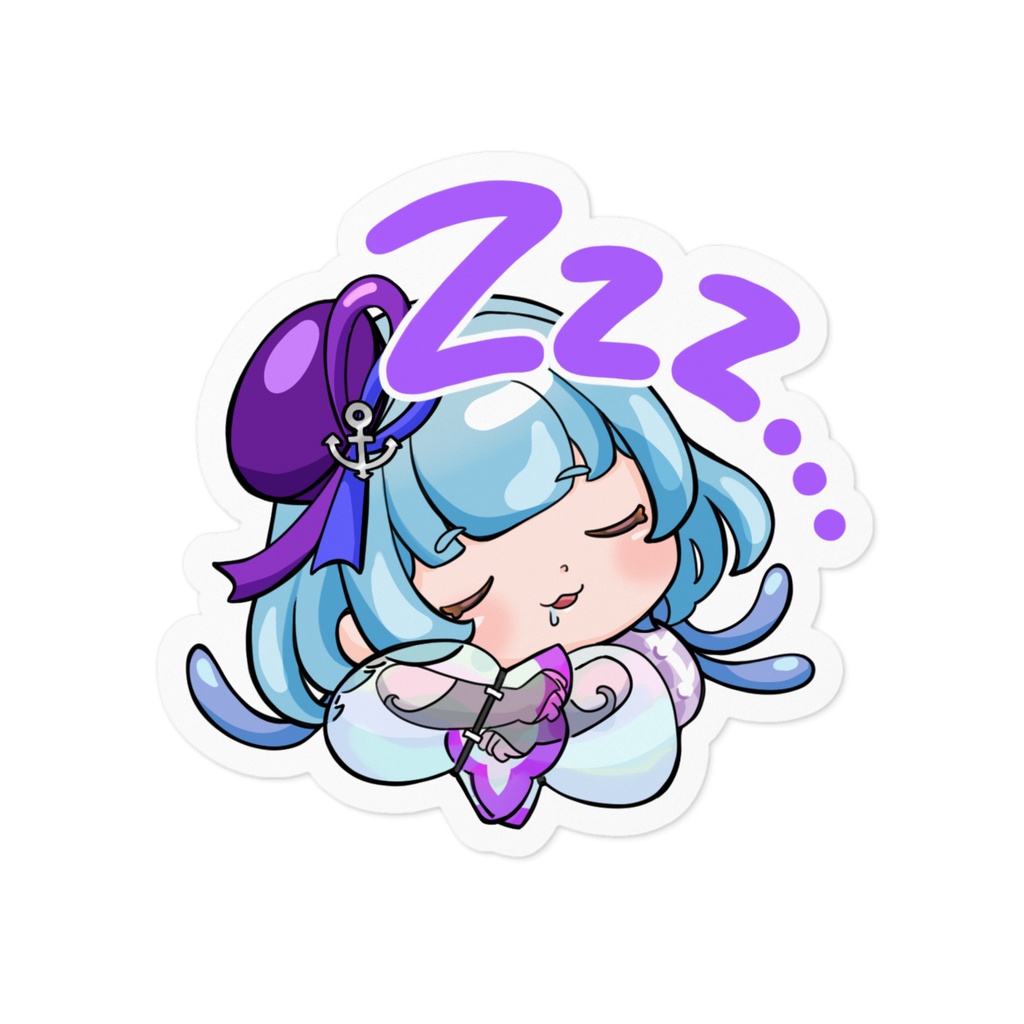想良_居眠りステッカー