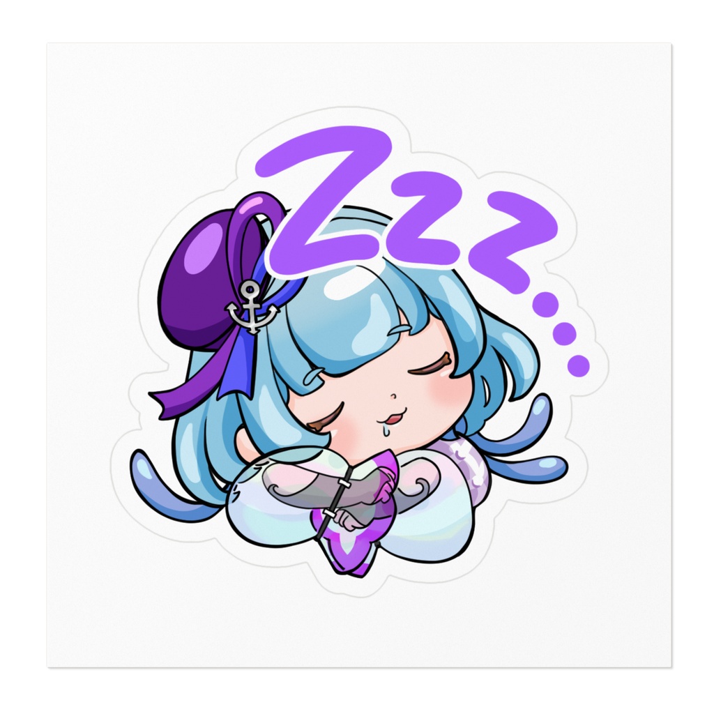 想良_居眠りステッカー