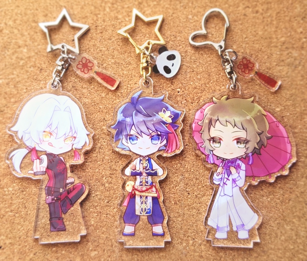 チャイナ虎牙道 アクリルスタンドキーホルダー