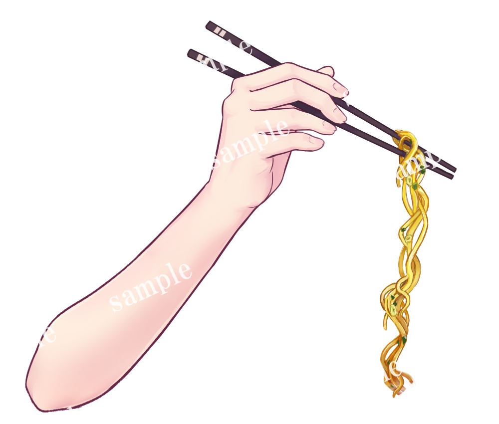 【Vtuber様向けフリー素材】食いしん坊Vtuberの食べ物セット