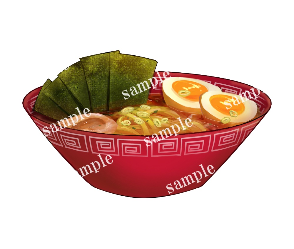 【Vtuber様向けフリー素材】食いしん坊Vtuberの食べ物セット